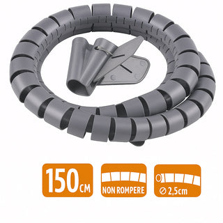 Raccogli cavi spiralato da 1,5 metri da 1,5 2 e 2,5 cm di diametro