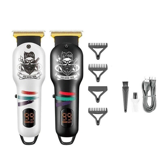 Rasoio VGR HAIR TRIMMER tagliacapelli ricaricabile con display 3 pettinini guida per barba capelli corpo  971