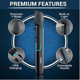 Rasoio VGR BODY HAIR TRIMMER capelli basette corpo display IPX6 602