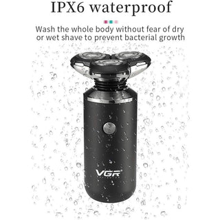 Rasoio VGR HAIR SHAVER 3 testine per barba impermeabile IPX6 317