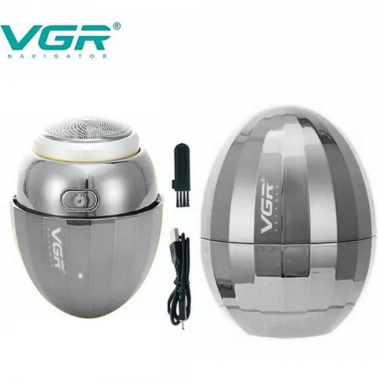 Rasoio ricaricabile VGR ELETRIC SHAVER mini rasoio portatile impermeabile per barba a forma di uovo IPX4 321