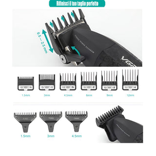 Coppia rasoi tagliacapelli VGR HAIR TRIMMERR E CLIPPER 9000rpm 640