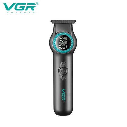 Rasoio VGR HAIR TRIMMERT ricaricabile tre pettinini barba basette 2 velocità con display e luce led 990