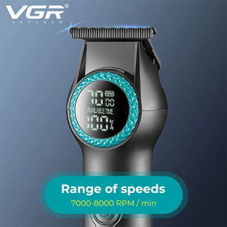 Rasoio VGR HAIR TRIMMERT barba basette 2 velocità con display  990