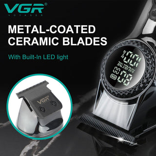 Rasoio VGR HAIR TRIMMERT barba basette 2 velocità con display  990