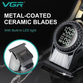 Rasoio VGR HAIR TRIMMERT barba basette 2 velocità con display  990