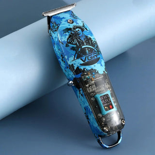 Rasoio VGR  HAIR TRIMMER con display 3 pettinini 1400mah blu 923