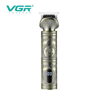 Rasoio VGR HAIR TRIMMER 4 testine capelli barba con display 962