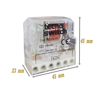 Relè interruttore impulsi elettromeccanico 1 contatto 1NO 230V 10A