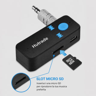 Ricevitore Audio Wireless Bluetooth Ingresso AUX 3.5mm SD Microfono