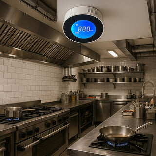 Rilevatore di Gas WI-FI smart sensore allarme con App Alexa Google