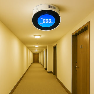 Rilevatore di Gas WI-FI smart sensore allarme con App Alexa Google