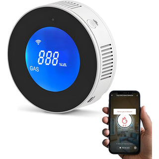 Rilevatore di Gas WI-FI smart sensore allarme con App Alexa Google