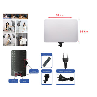 Luce di riempimento dimmerabile 3 colarazione ring light + cavalletto