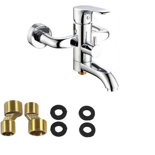 Rubinetto per vasca a parete miscelatore moderno cromato modello Love