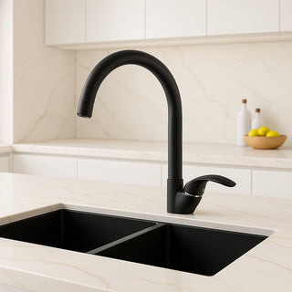 Rubinetto da cucina miscelatore per lavello colore nero opaco