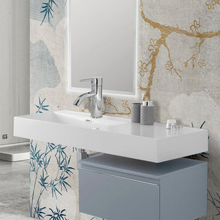 Rubinetto miscelatore per lavabo da bagno a canna bassa modello Pisa