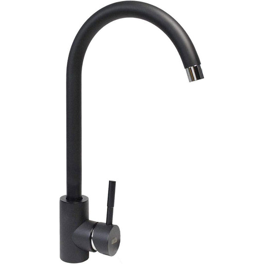 Rubinetto per lavello da cucina a canna alta miscelatore moderno nero opaco