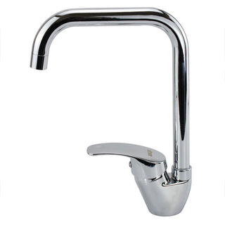 Rubinetto per lavello cucina a canna alta quadrato orientabile