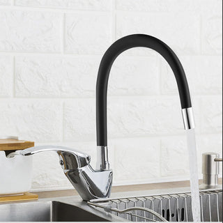 Rubinetto da lavello canna alta flessibile in silicone orientabile