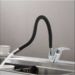 Rubinetto da lavello canna alta flessibile in silicone orientabile