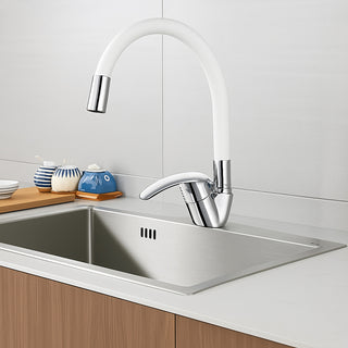 Rubinetto da lavello canna alta flessibile in silicone orientabile