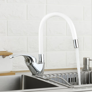 Rubinetto da lavello canna alta flessibile in silicone orientabile