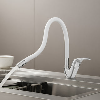 Rubinetto da lavello canna alta flessibile in silicone orientabile