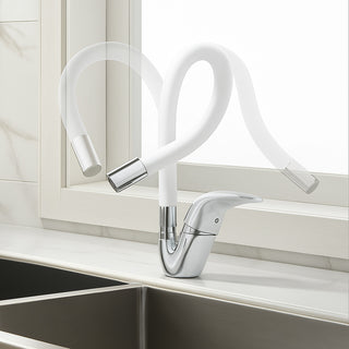 Rubinetto da lavello canna alta flessibile in silicone orientabile
