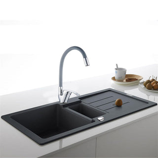 Rubinetto da cucina a canna alta flessibile in silicone orientabile