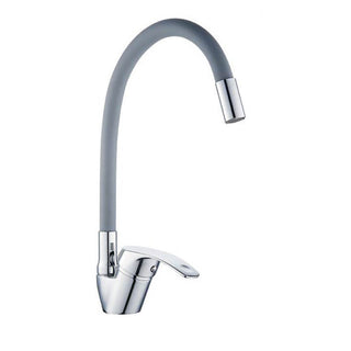 Rubinetto da cucina a canna alta flessibile in silicone orientabile
