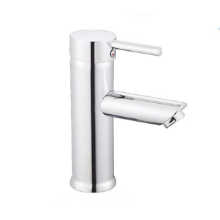 Rubinetto per lavabo canna bassa cromato lucido modello Ray Silver