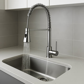 Rubinetto da cucina a canna alta orientabile 2 getti d’acqua