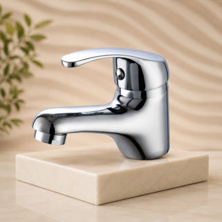 Rubinetto satinato da lavabo per bagno miscelatore modello VITA