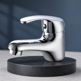 Rubinetto satinato da lavabo per bagno miscelatore modello VITA