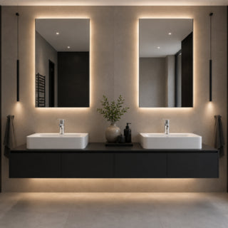 Rubinetto satinato da lavabo per bagno miscelatore modello LIKE