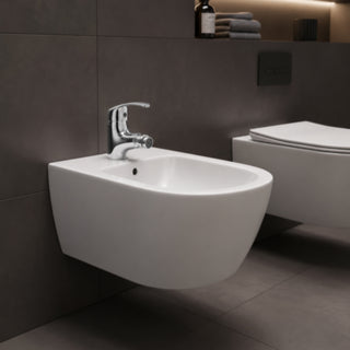Rubinetto satinato da bidet per bagno miscelatore modello VITA