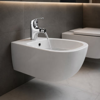 Rubinetto satinato da bidet per bagno miscelatore modello VITA