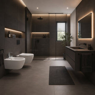 Rubinetto satinato da bidet per bagno miscelatore modello VITA