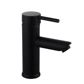 Rubinetto per lavabo canna bassa nero opaco modello Ray Black