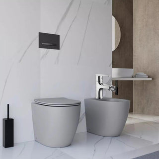 Rubinetto per bidet quadrato cromato lucido modello Cube