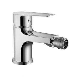 Rubinetto per bidet quadrato cromato lucido modello Cube