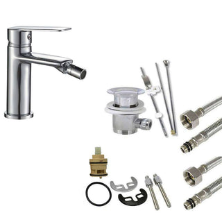 Rubinetto per bidet ottone cromato lucido modello Sofi