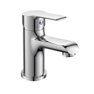 Rubinetto per lavandino bagno ottone cromato lucido modello Roll
