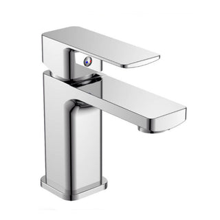 Rubinetto per lavandino da bagno ottone cromato lucido modello Shape