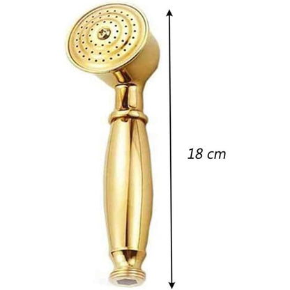 Rubinetto per bagno miscelatore doppio comando lavabo bidet vasca doccia in ottone oro lucido modello Roma