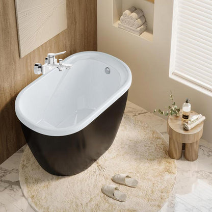 Rubinetto per bagno moderno stilizzato miscelatore orientabile per vasca in ottone cromato lucido modello Sky