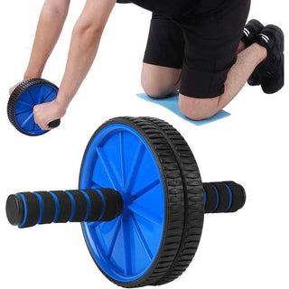 Ruota addominali ABS per esercizi fitness sport palestra con tappetino
