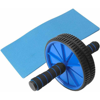 Ruota addominali ABS per esercizi fitness sport palestra con tappetino