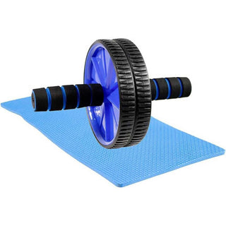 Ruota addominali ABS per esercizi fitness sport palestra con tappetino